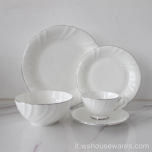 Stoviglie europee di lusso Dinnerware Bonechina